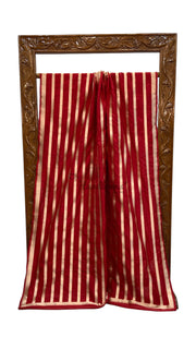 Dia Mirza in Pure Katan Silk Banarasi Handloom Saree - Stripe - The Handlooms