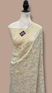 Khaddi Georgette Handloom Banarasi Saree - The Handlooms