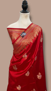 Pure Mango Silk Banarasi Handloom Saree - The Handlooms