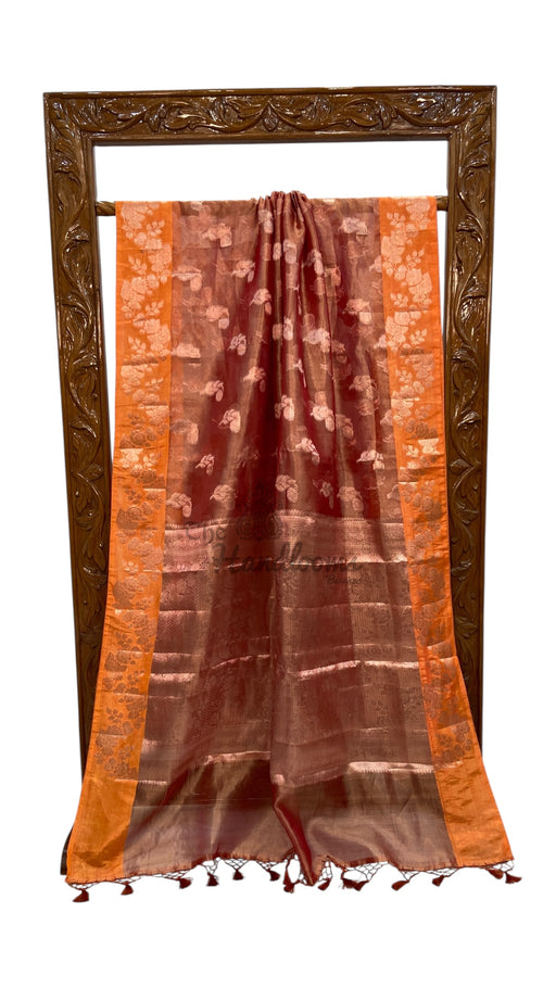 Pure Kora Tissue Handloom Banarasi Saree - The Handlooms