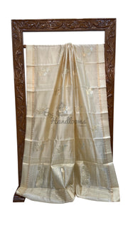 Pure Mango Silk Banarasi Handlokom Saree - The Handlooms
