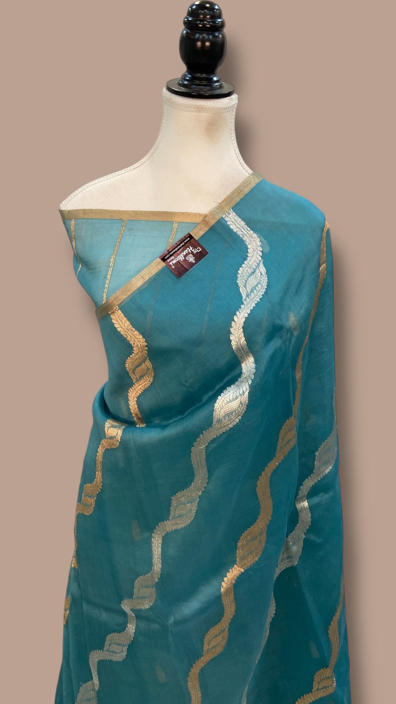Pure Kora Handloom Banarasi Saree - The Handlooms