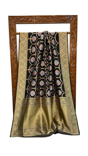 Ektara Pure Katan Silk Banarasi Handloom Saree - All over kadiyal Jaal work - The Handlooms