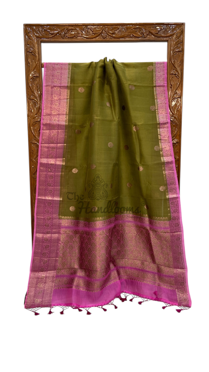 Pure Kora Handloom Banarasi Saree - The Handlooms