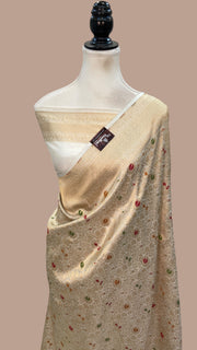Regal Pure Katan Silk Banarasi Saree – Handwoven Tanchui Brocade with Meenakari Work - The Handlooms