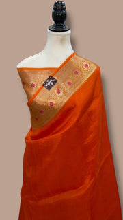 Pure Kora Silk Handloom Banarasi Saree - The Handlooms