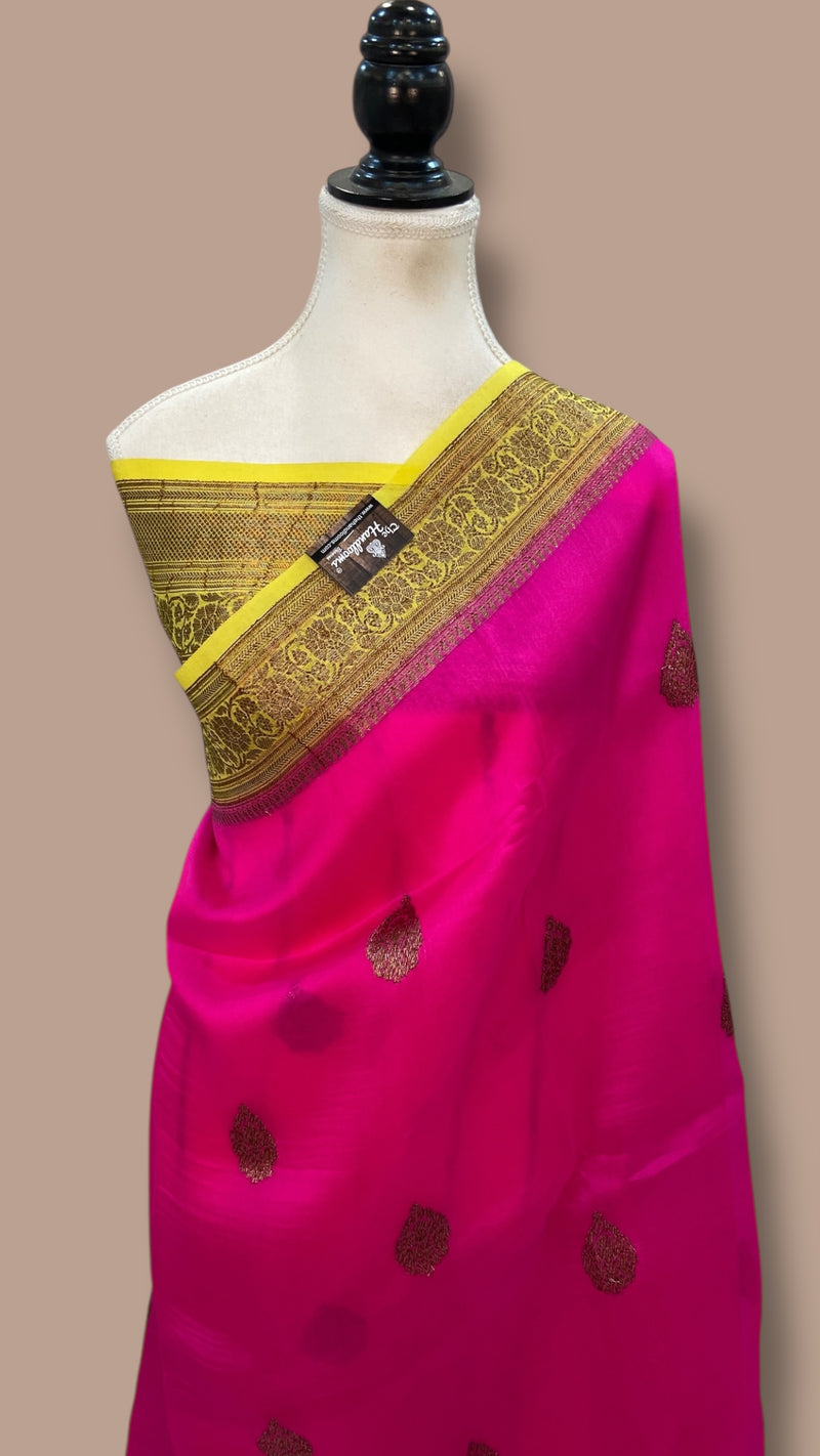 Pure Kora Handloom Banarasi Saree - The Handlooms