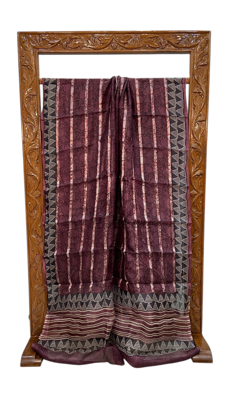 Pure Tussar Silk Handloom Banarasi Saree - The Handlooms