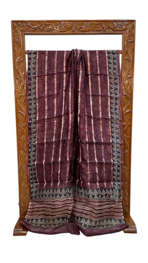 Pure Tussar Silk Handloom Banarasi Saree - The Handlooms