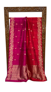 Pure Raw Silk Handloom Banarasi Saree - The Handlooms