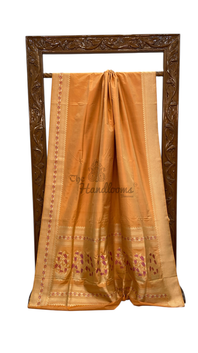 Pure Katan Silk Banarasi Handloom Saree - The Handlooms