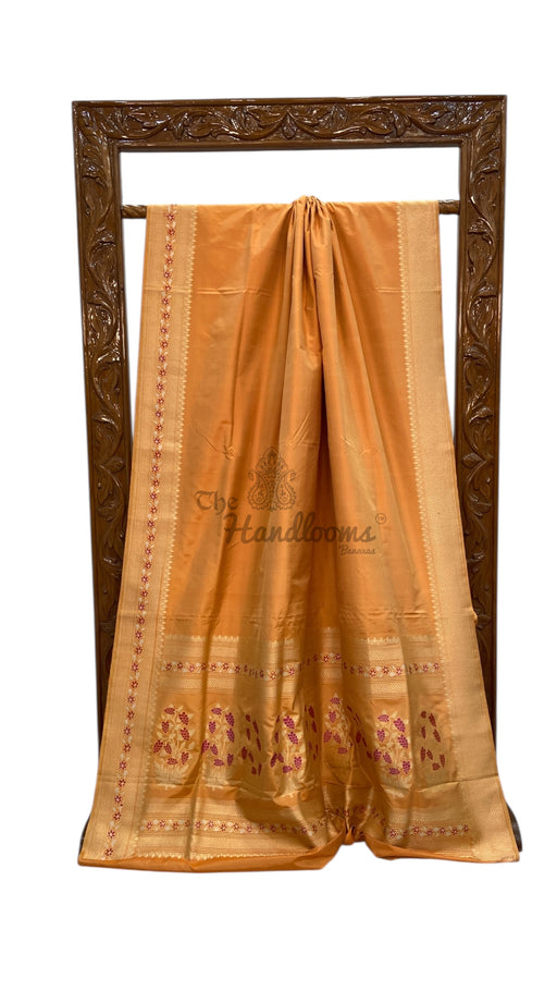 Pure Katan Silk Banarasi Handloom Saree - The Handlooms
