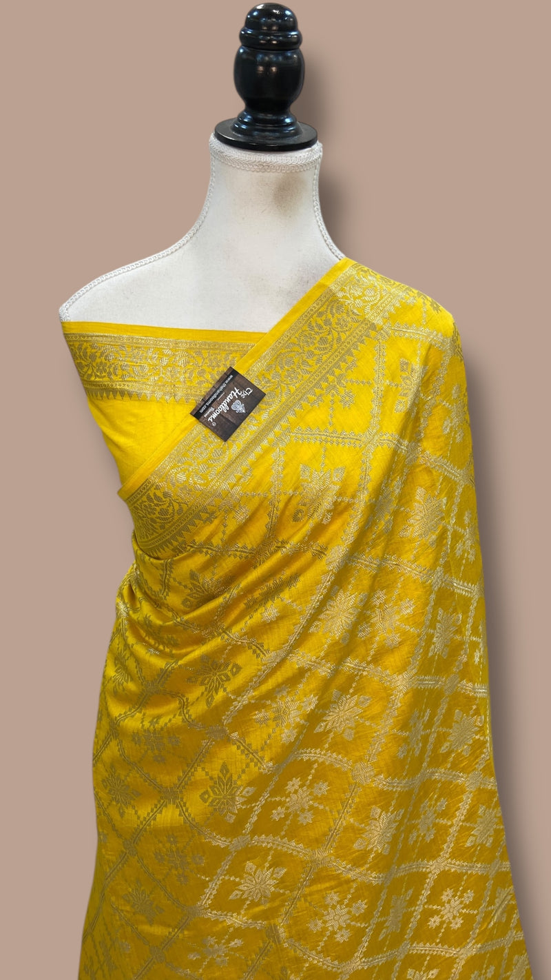Pure Chiniya Silk Khaddi Handloom Banarasi Saree