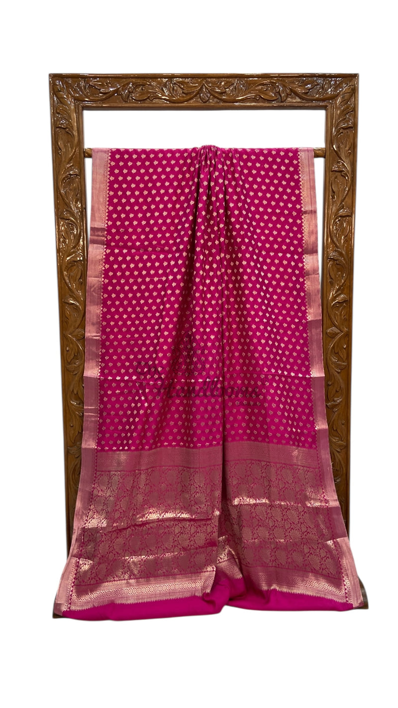 Pure Chiniya Silk Khaddi Handloom Banarasi Saree