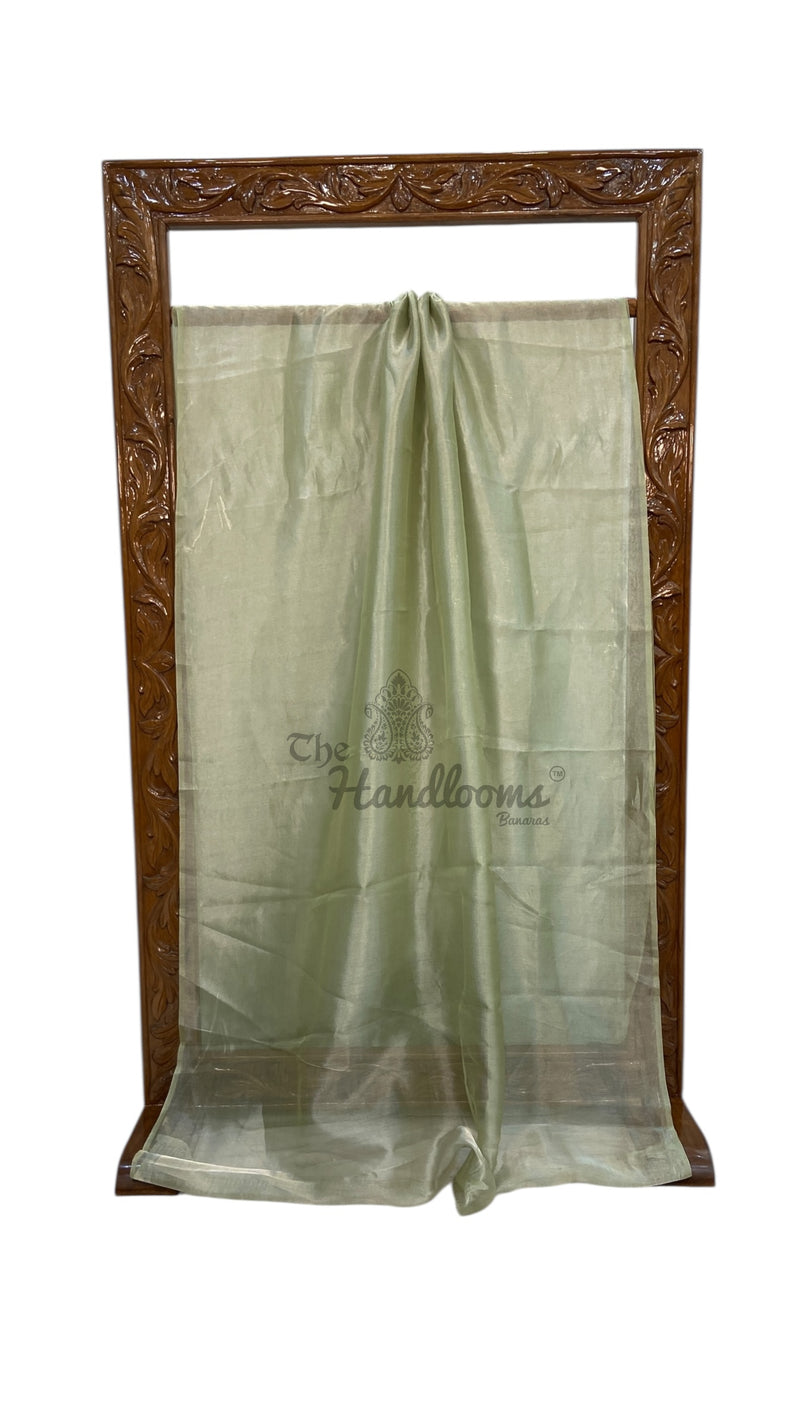 Pure Kora Handloom Banarasi Saree - Plain - The Handlooms