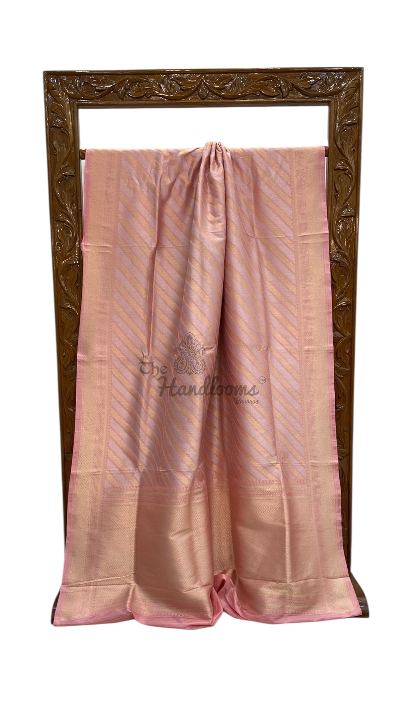 Pure Katan Silk Banarasi Handloom Saree - All Over Sona Roopa Jaal Work - The Handlooms