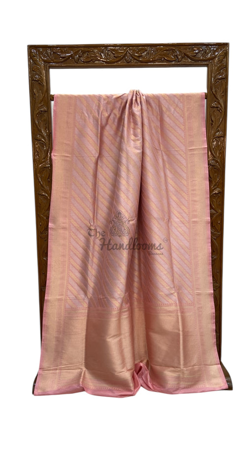Pure Katan Silk Banarasi Handloom Saree - All Over Sona Roopa Jaal Work - The Handlooms