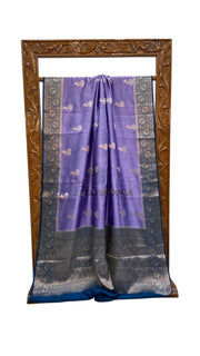 Pure Chiniya Silk Khaddi Handloom Banarasi Saree - The Handlooms