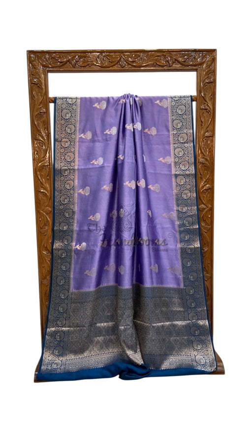 Pure Chiniya Silk Khaddi Handloom Banarasi Saree - The Handlooms
