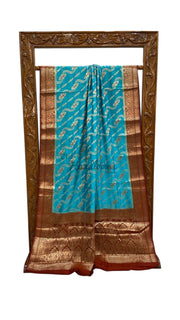 Pure Chiniya Silk Handloom Banarasi Saree - The Handlooms