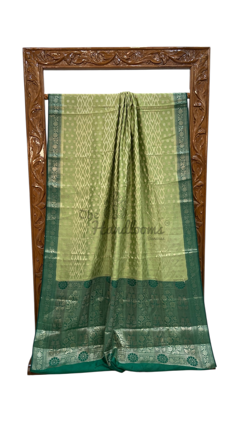 Pure Chiniya Silk Handloom Banarasi Saree - The Handlooms