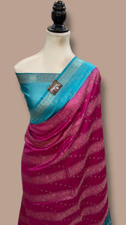 Pure Chiniya Silk Handloom Banarasi Saree - The Handlooms