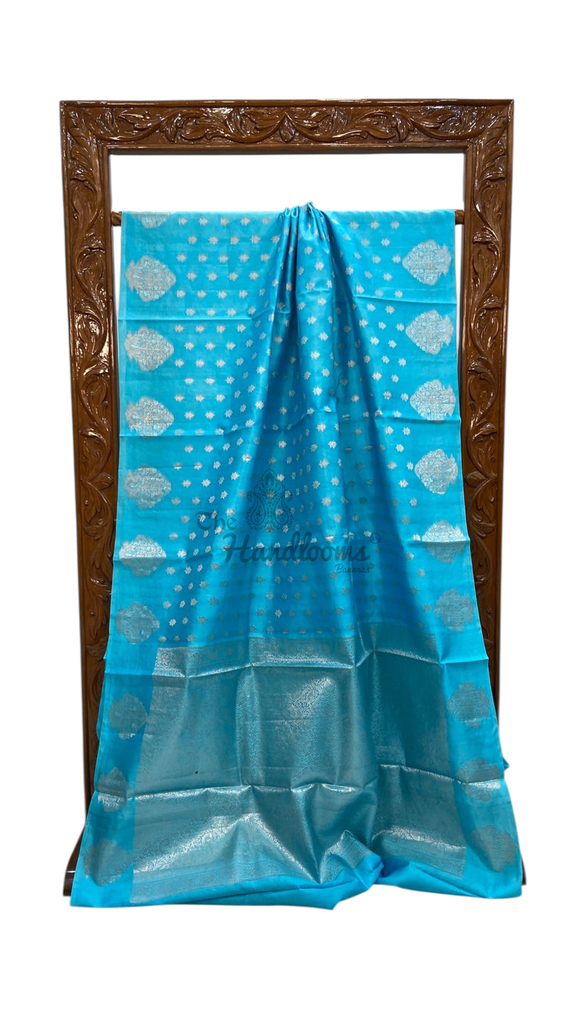 Pure Mango Silk Banarasi Handlokom Saree