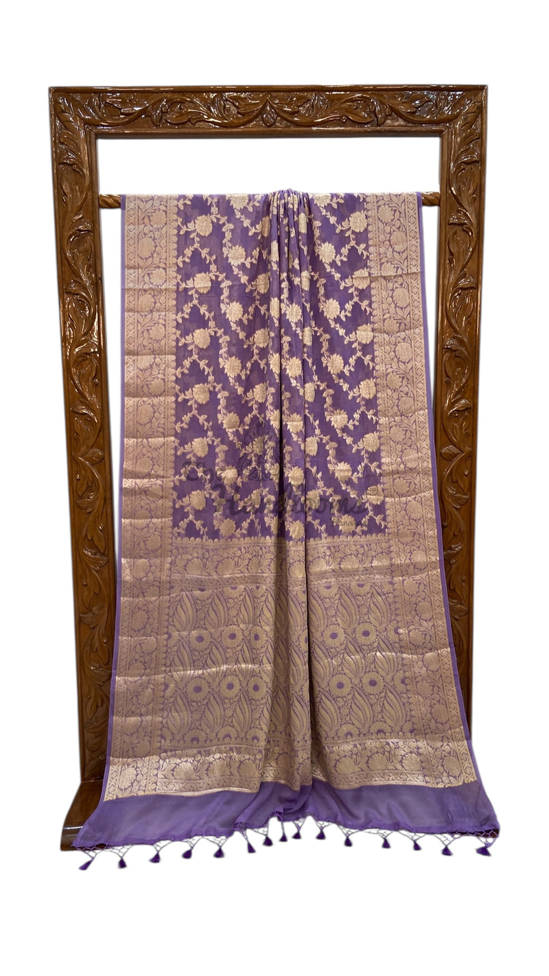 Pure Chiffon Khaddi Banarasi Saree