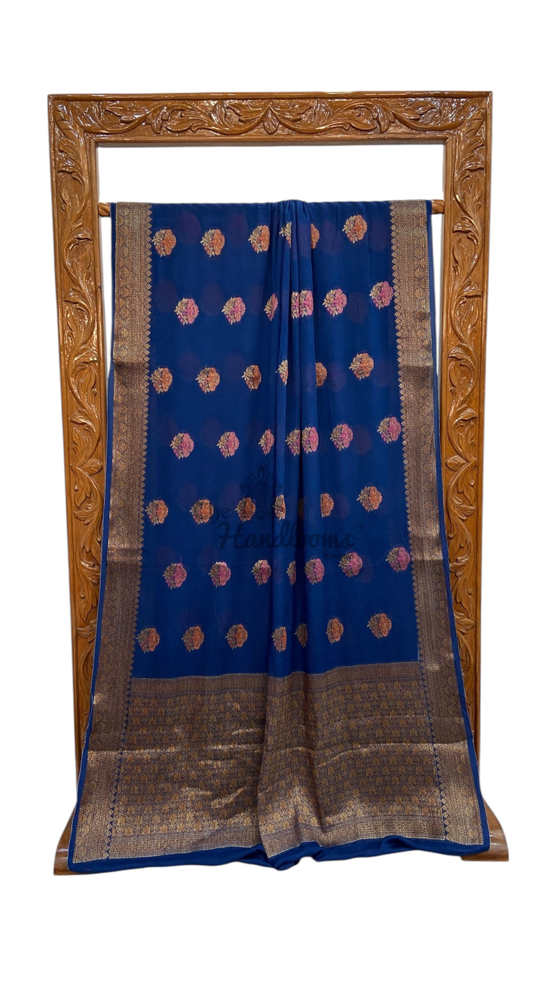 Pure Chiffon Khaddi Banarasi Saree