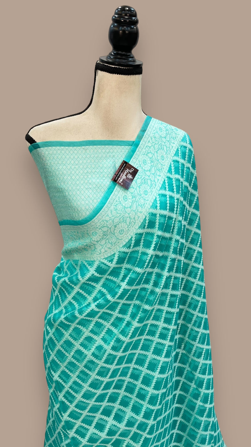 Pure Kora Handloom Banarasi Saree - The Handlooms
