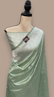 Pure Katan Silk Banarasi Handloom Saree - All over Kadua motifs - The Handlooms