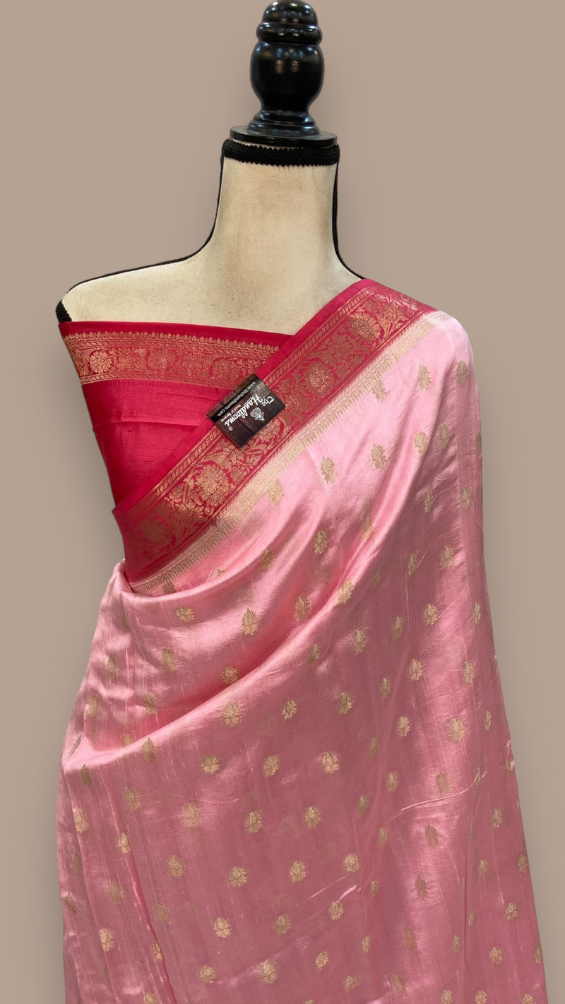 Pure Chiniya Silk Handloom Banarasi Saree - The Handlooms