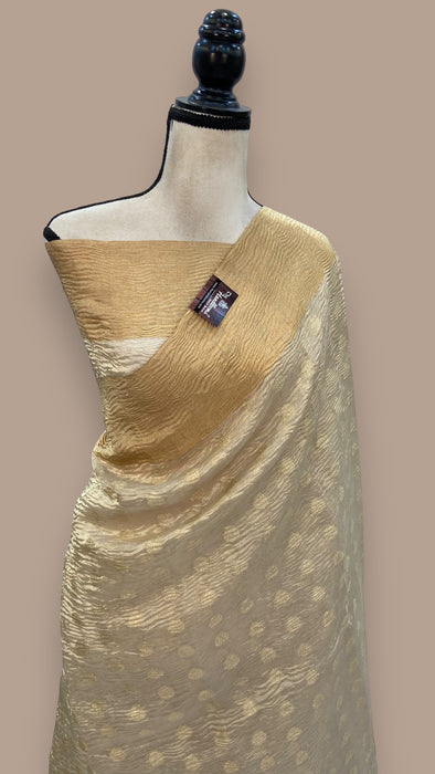 Pure Kora Tissue Handloom Banarasi Saree