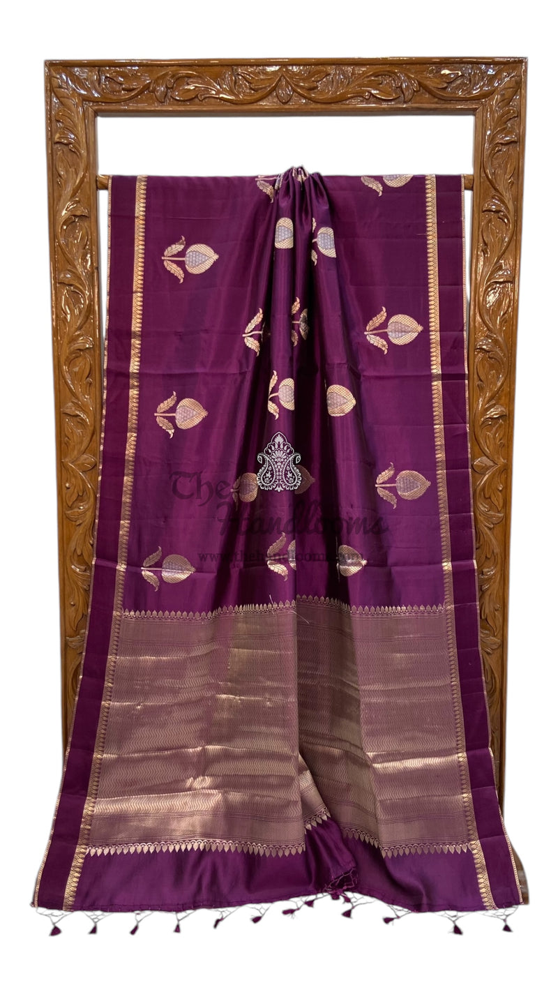 Pure Mango Silk Banarasi Handloom Saree - The Handlooms