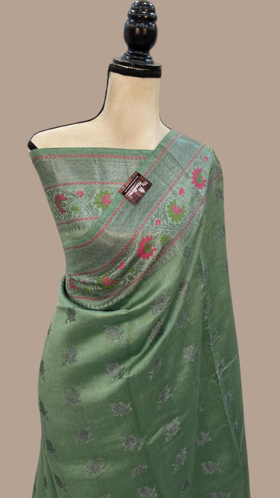 Pure Chanderi Handloom Banarasi Saree