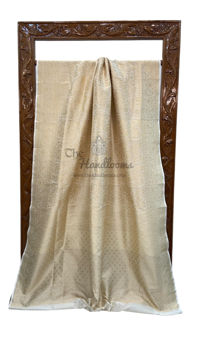 Pure Katan Silk Banarasi Handloom Saree - Tanchui Brocade - The Handlooms