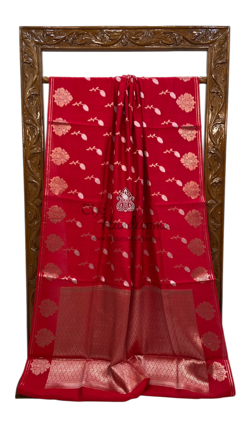 Pure Chiniya Silk Handloom Banarasi Saree - The Handlooms