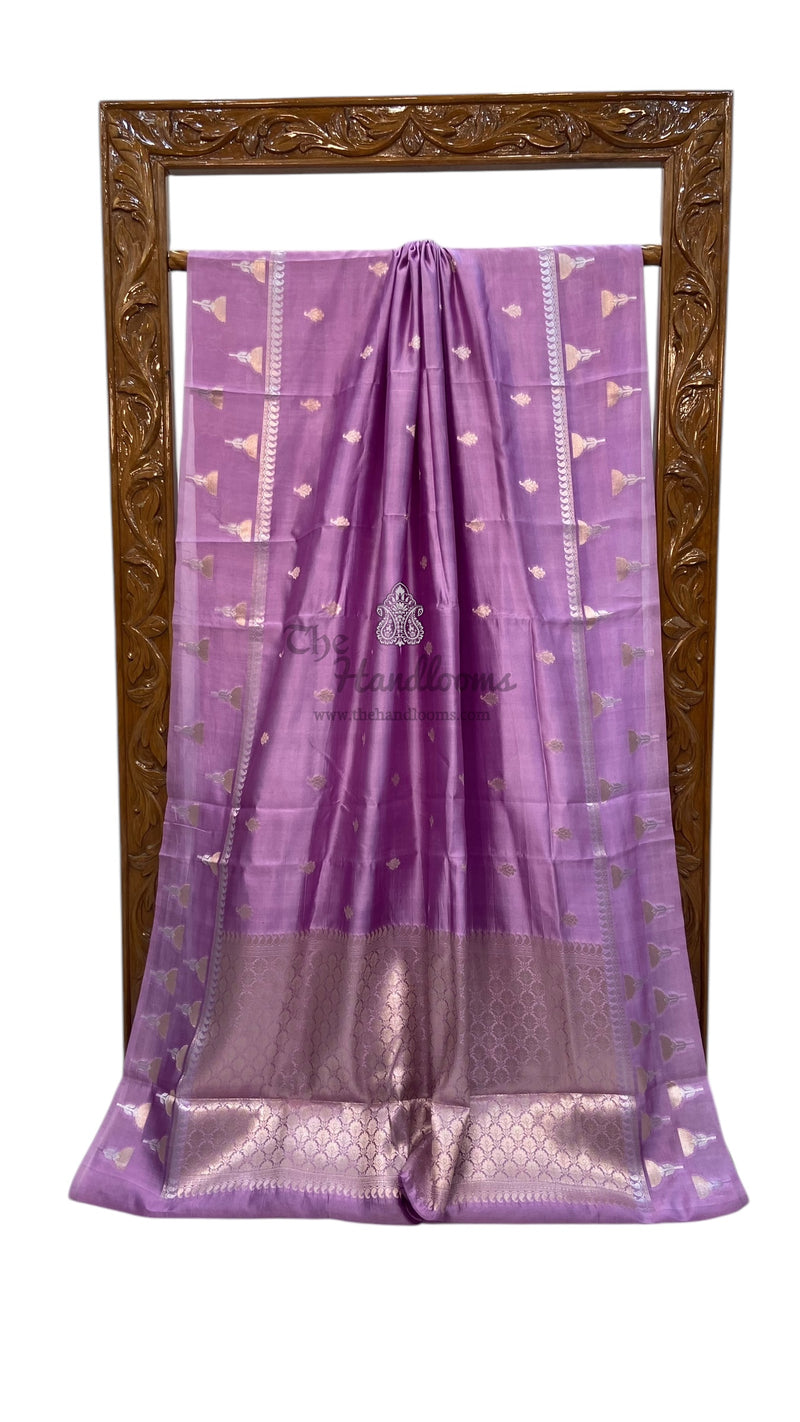 Pure Mango Silk Banarasi Handloom Saree - The Handlooms