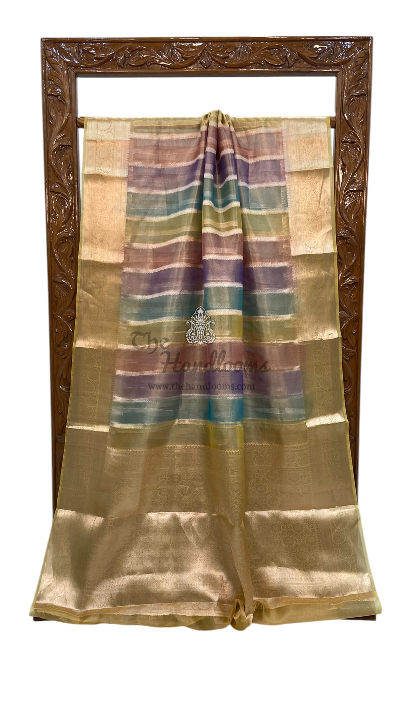 Pure Kora Tissue Handloom Banarasi Saree - The Handlooms