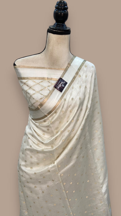 Pure Kota Chex silk Banarasi Handloom Saree