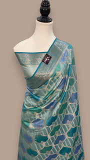 Pure Chiniya Silk Handloom Banarasi Saree - The Handlooms