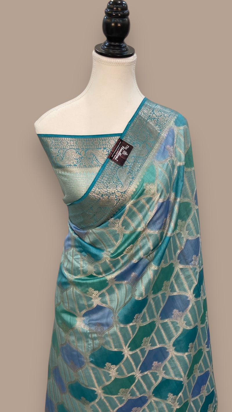 Pure Chiniya Silk Handloom Banarasi Saree - The Handlooms