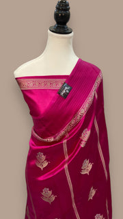 Pure Mango Silk Banarasi Handloom Saree - The Handlooms