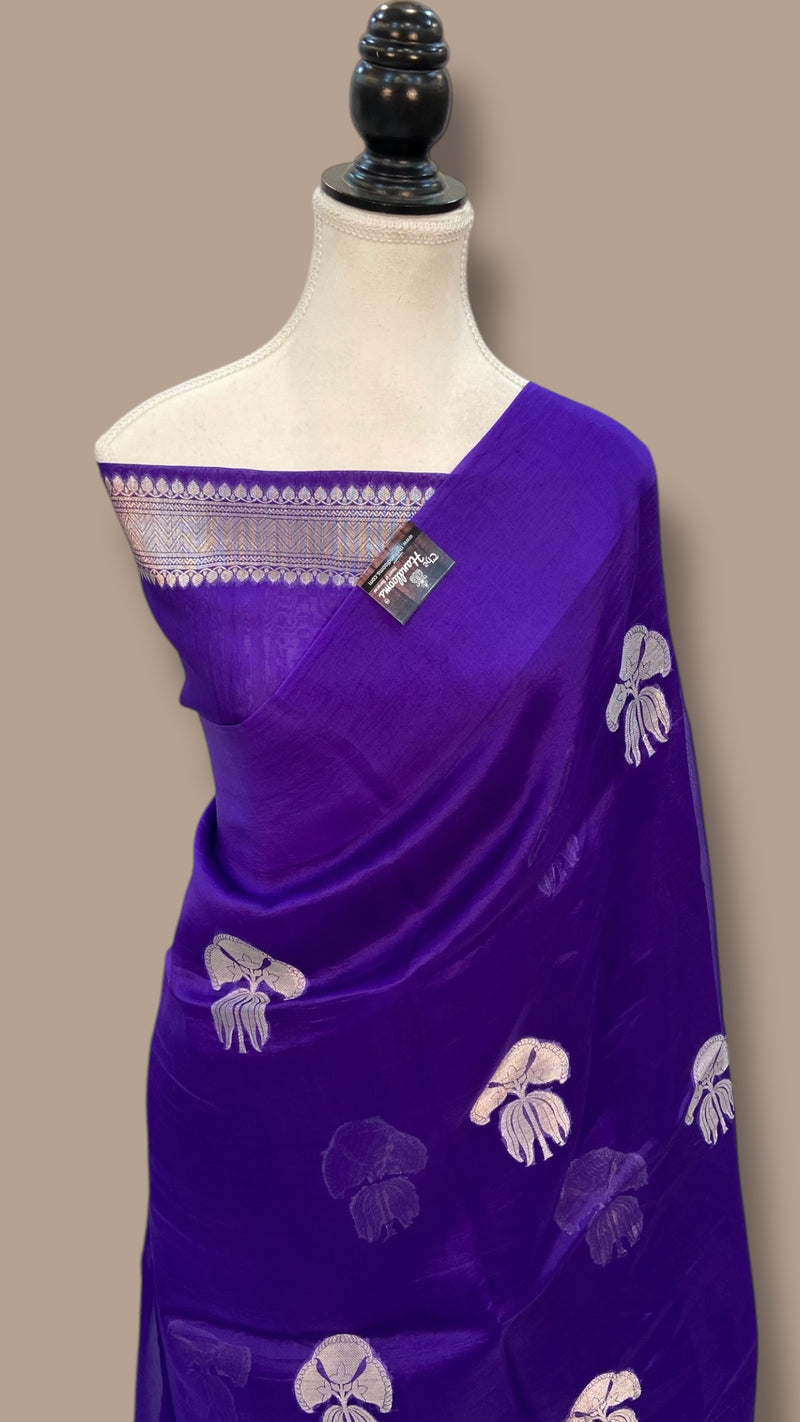 Pure Kora Handloom Banarasi Saree - The Handlooms