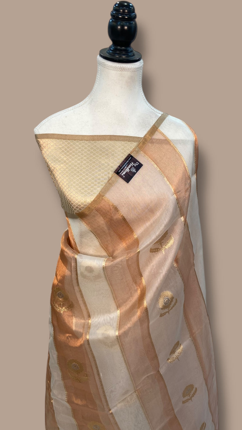 Pure Kora Handloom Banarasi Saree - The Handlooms