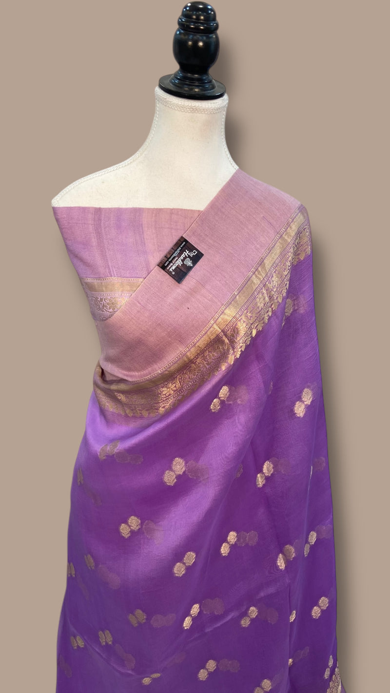 Pure Kora Handloom Banarasi Saree - The Handlooms