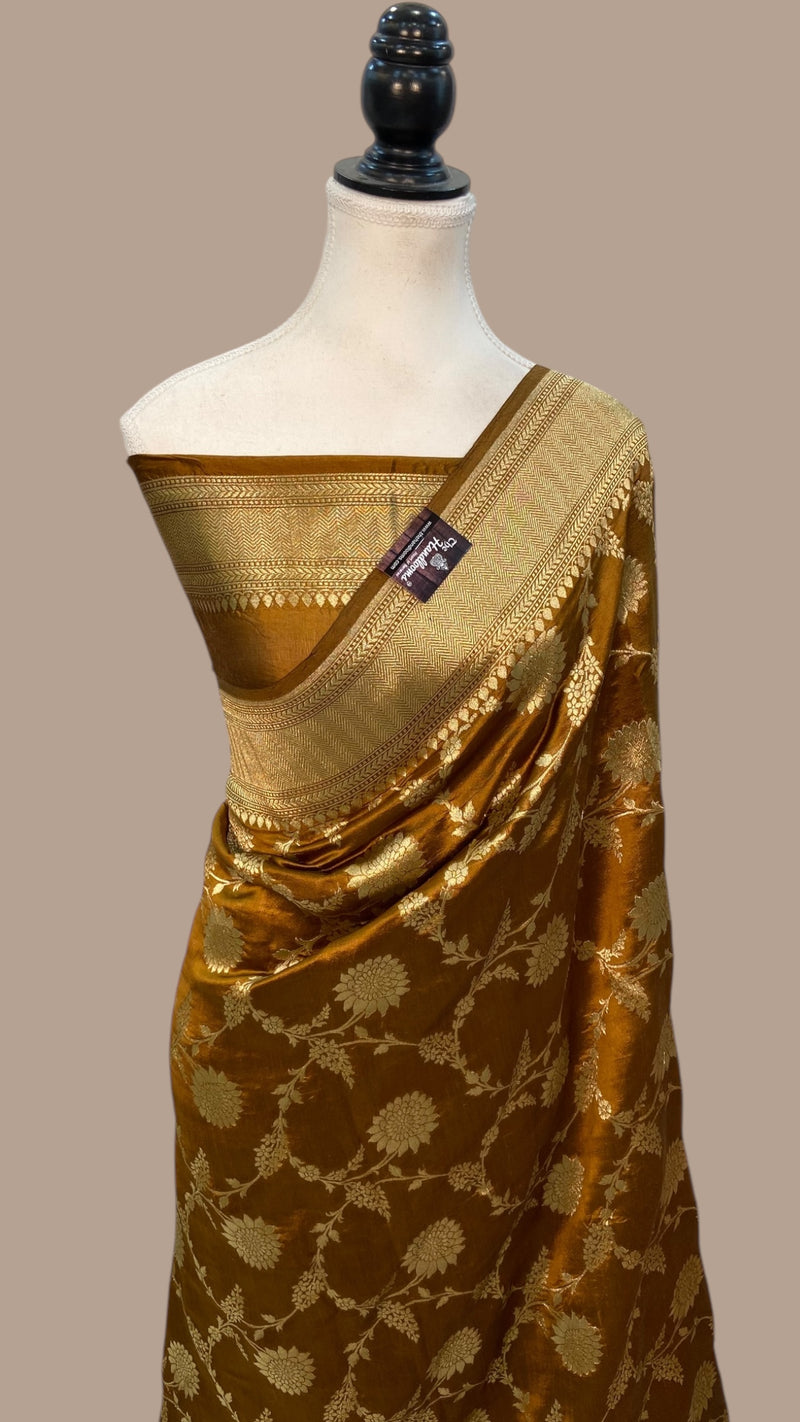 Pure Dupion Silk Banarasi Handloom Saree - The Handlooms