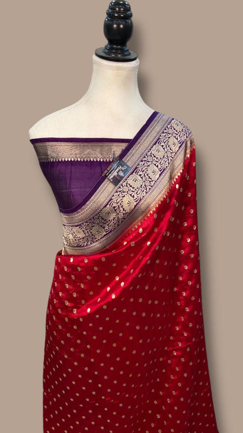 Pure Dupion Silk Banarasi Handloom Saree - The Handlooms