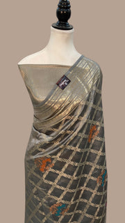 Pure Mango Silk Banarasi Handloom Saree - The Handlooms