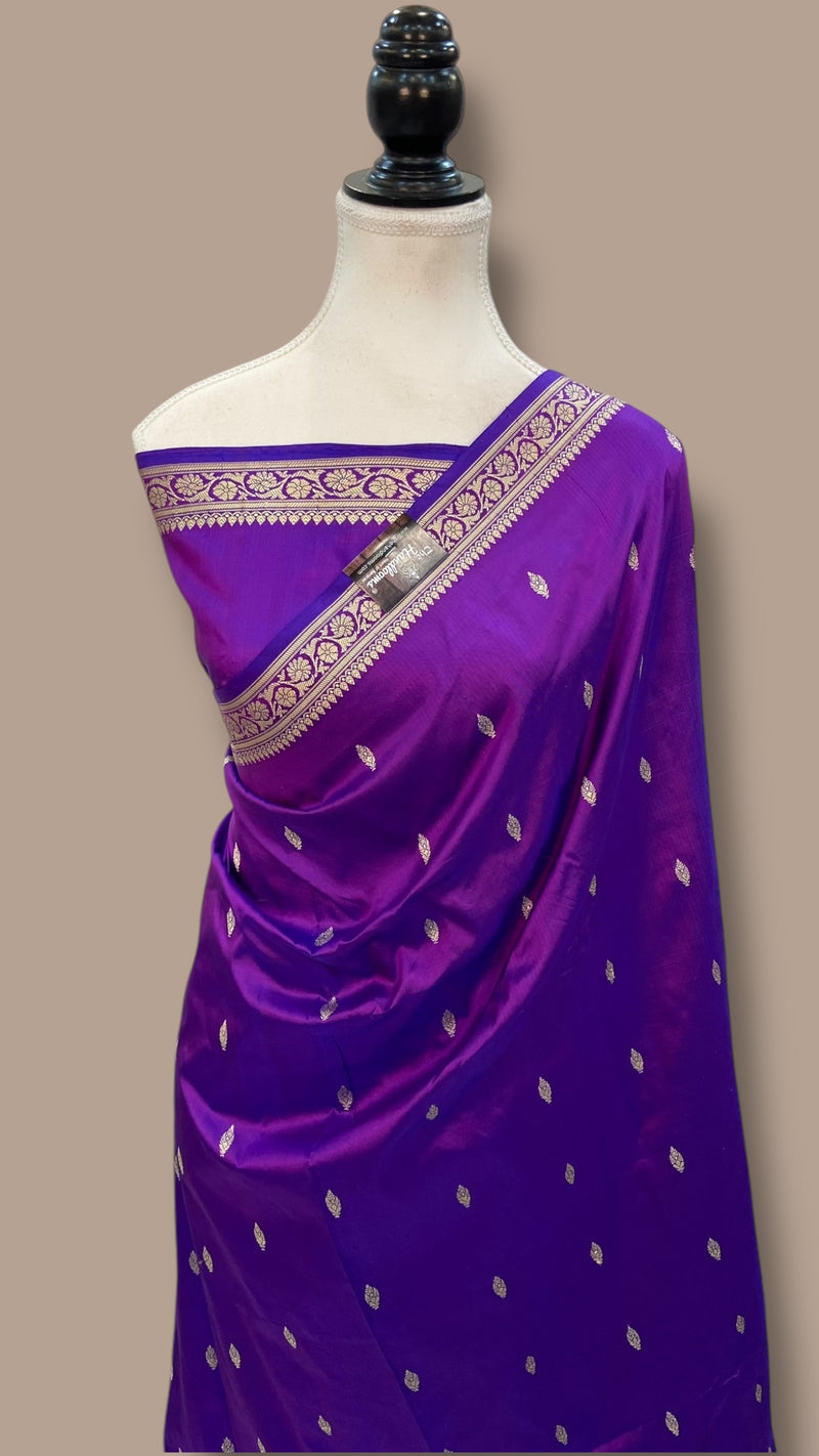 Pure Katan Silk Banarasi Handloom Saree - The Handlooms